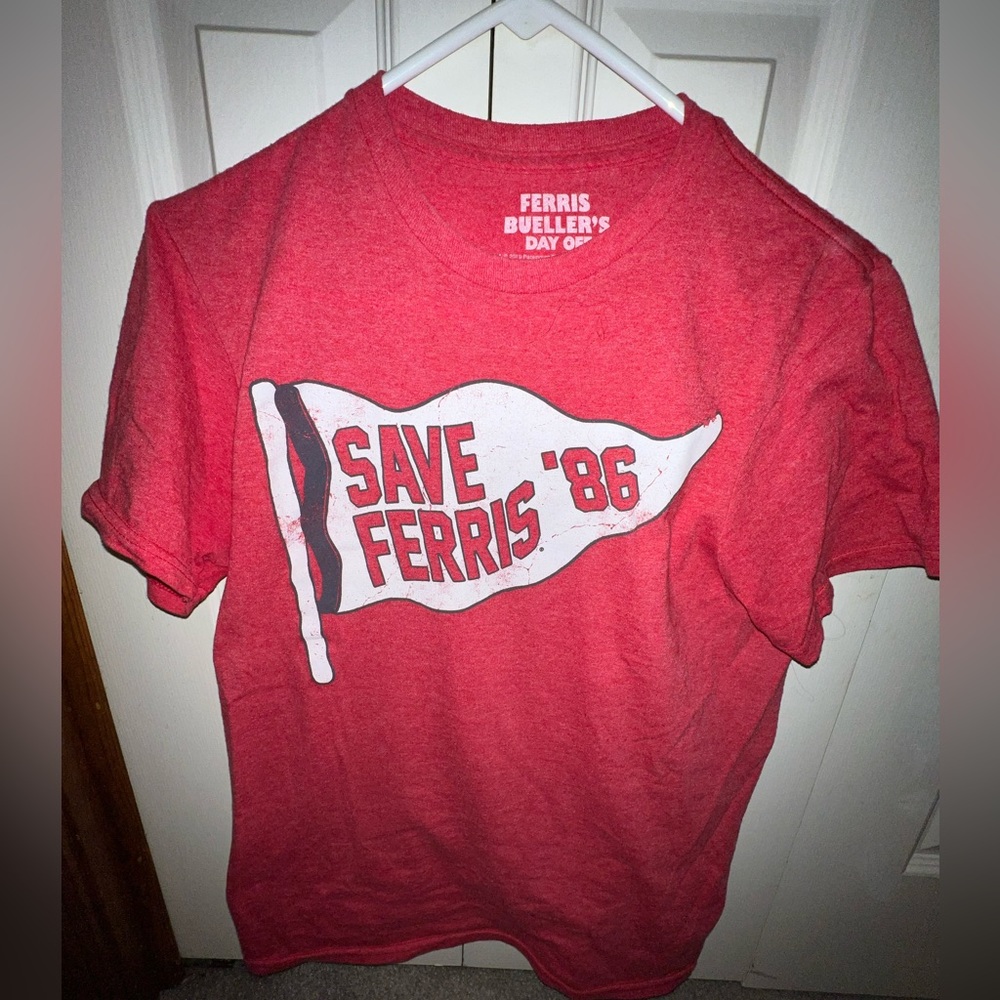 Red Small Shirt Save Ferris Bueller’s Day Off